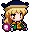Okina in a wheelchair